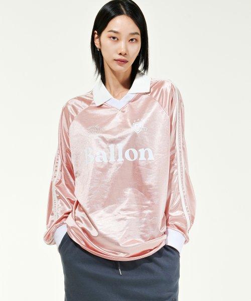TEAM TRACK COLLAR JERSEY (PINK)