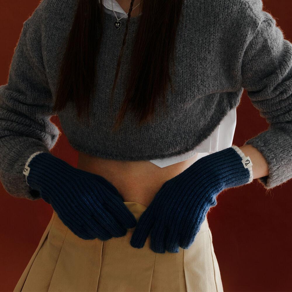 Finger Hole Touch Gloves (2Colors)