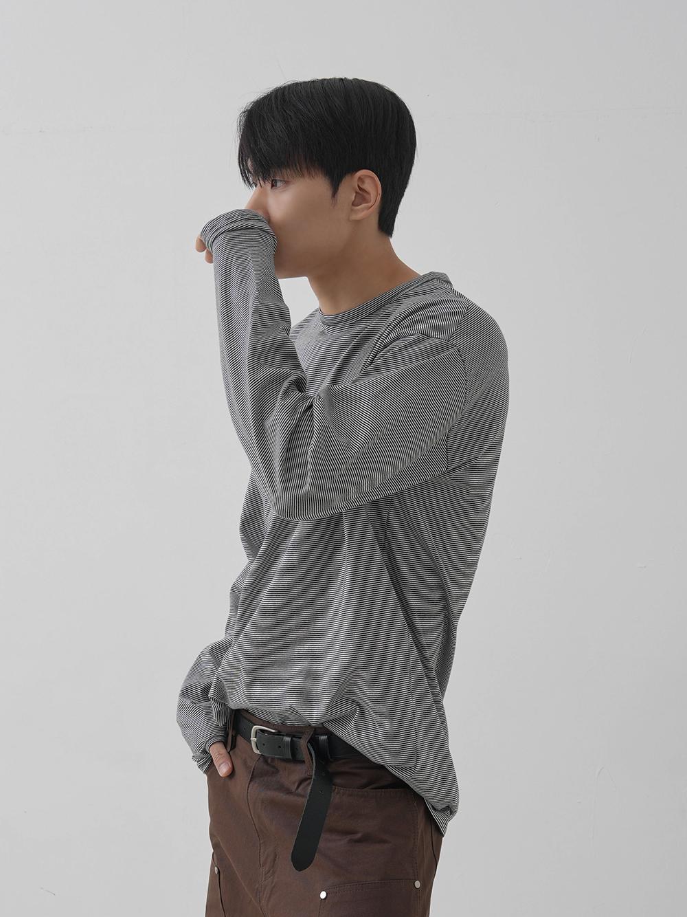 스트라이프 레이어드 워머티 4color