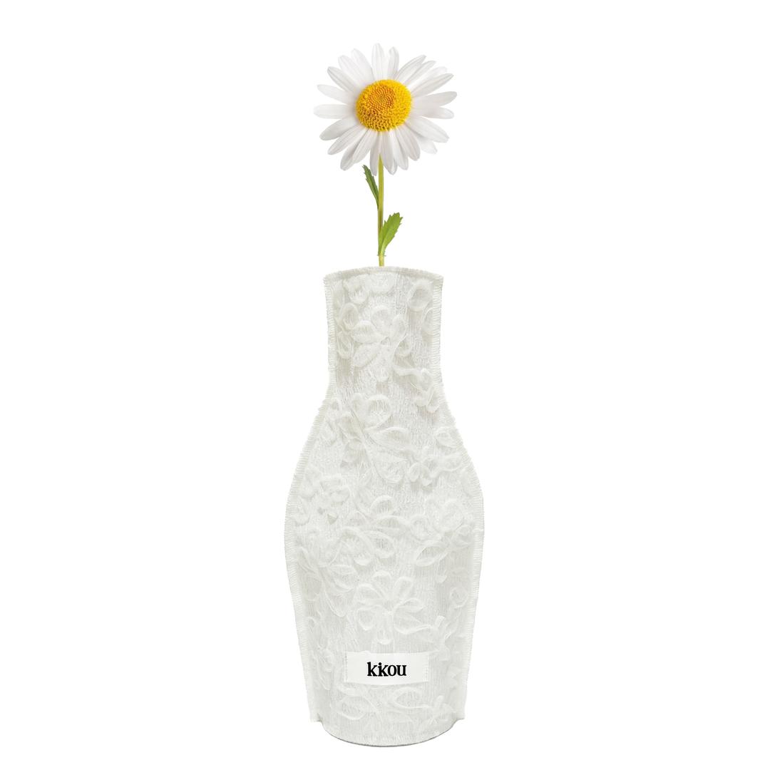 WEDDING FLOWER VASE COVER (WHITE)