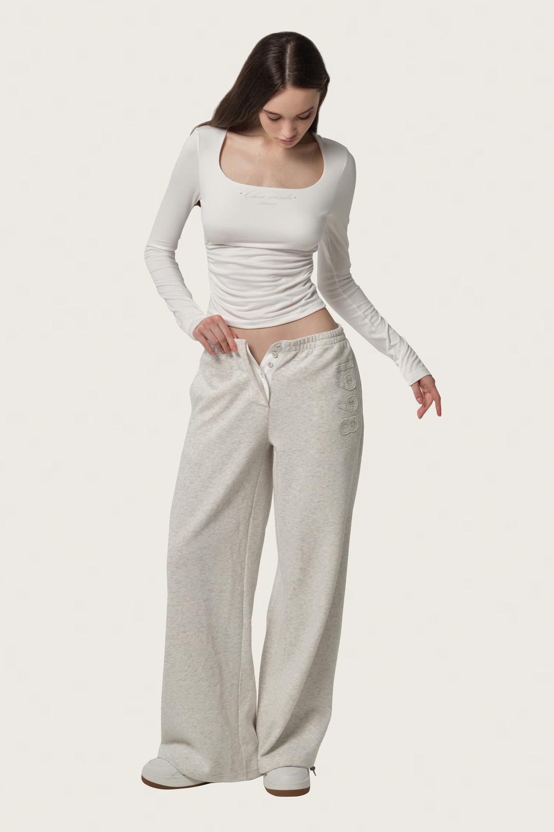 1998 Club straight pants, Gray