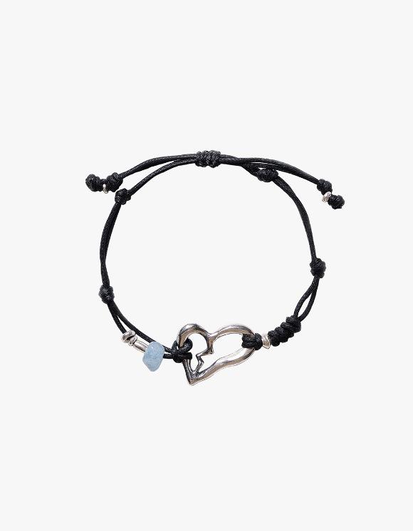 Broken Heart Pendant Bracelet Ver.02 - Black
