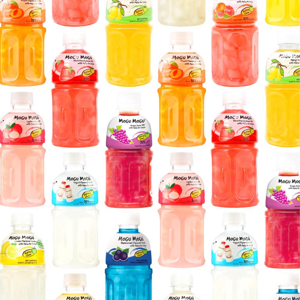 모구모구 대용량 320ml 6 12 24 개 복숭아 리치 레몬 자몽 딸기 요거트 어린이 음료수