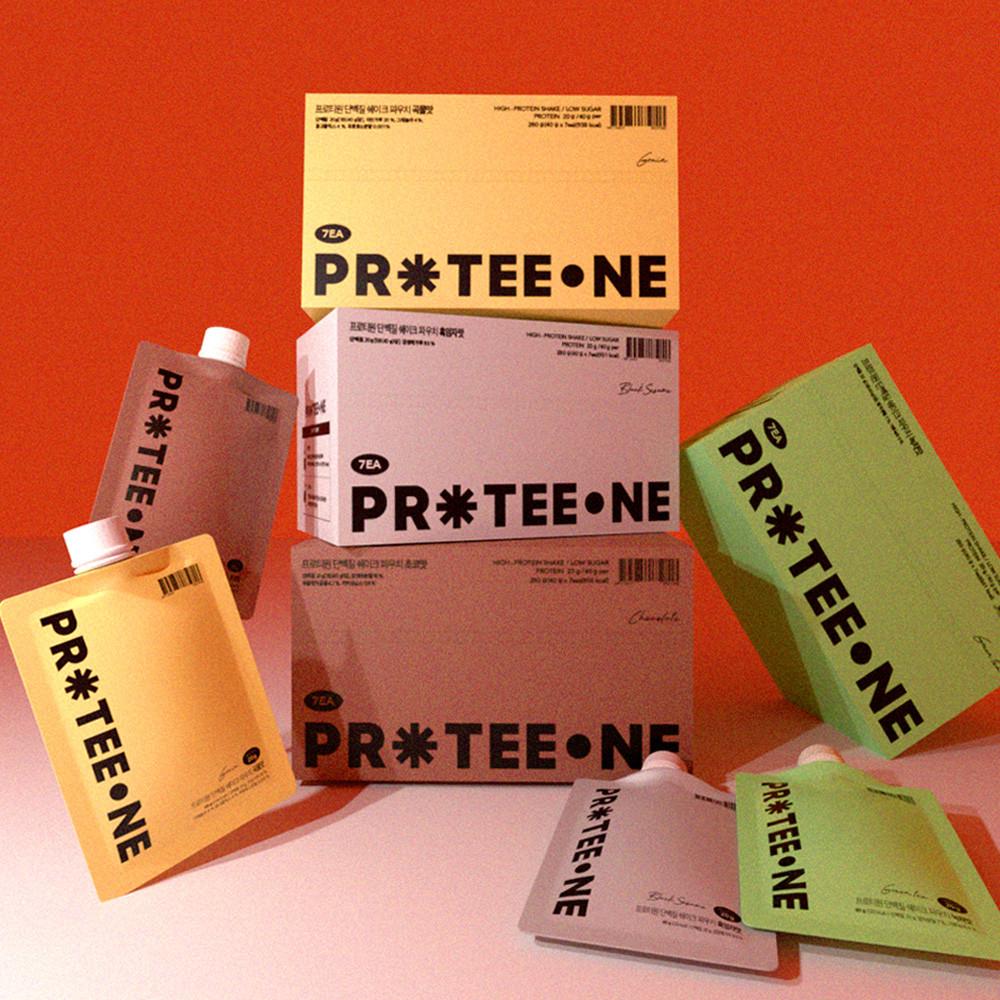 프로티원 단백질 쉐이크 파우치 14팩 식사대용 프로틴 보충제 파우더 한끼 4가지맛