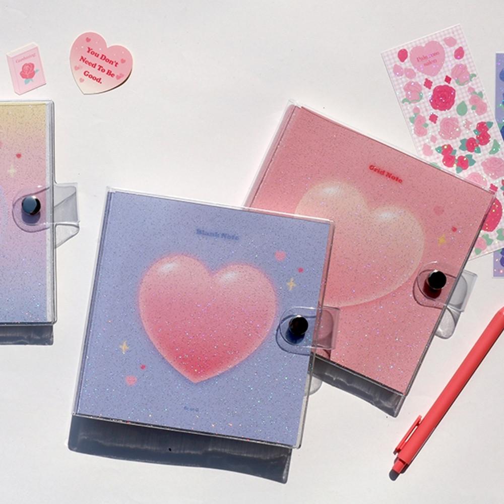 무지다이어리 정사각 다꾸 다이어리 만년 먼슬리 모눈