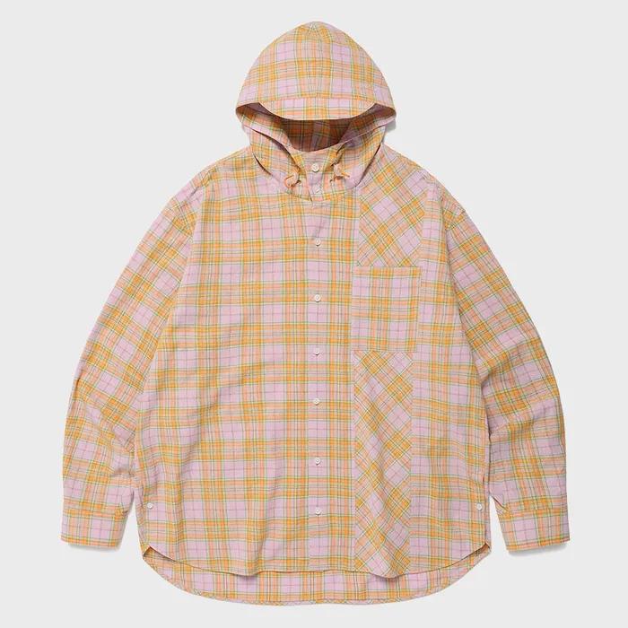 CHECK SHIRT HOODIE PURPLE(CV2ESUW320A)