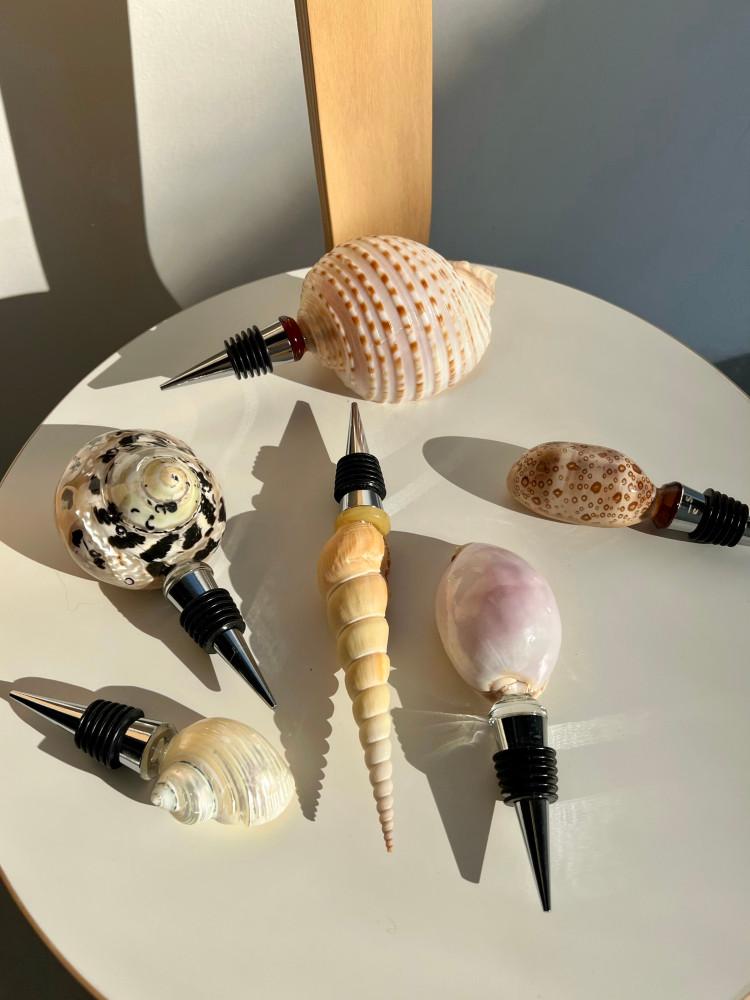 프롬핑퐁 Natural Shell 소믈리에 와인스토퍼 와인용품 내추럴와인 천연자개 와인용품 와인마개