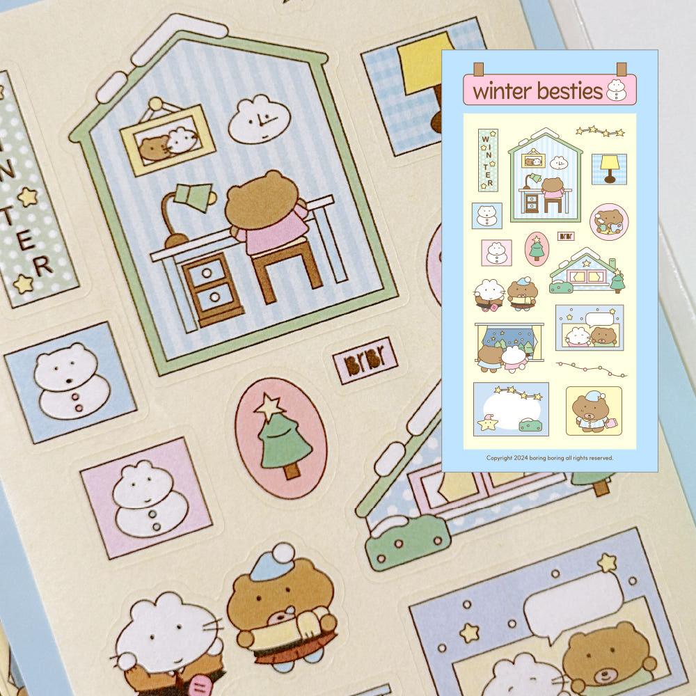 [보링보링] 윈터베스티즈 WINTER BESTIES 스티커