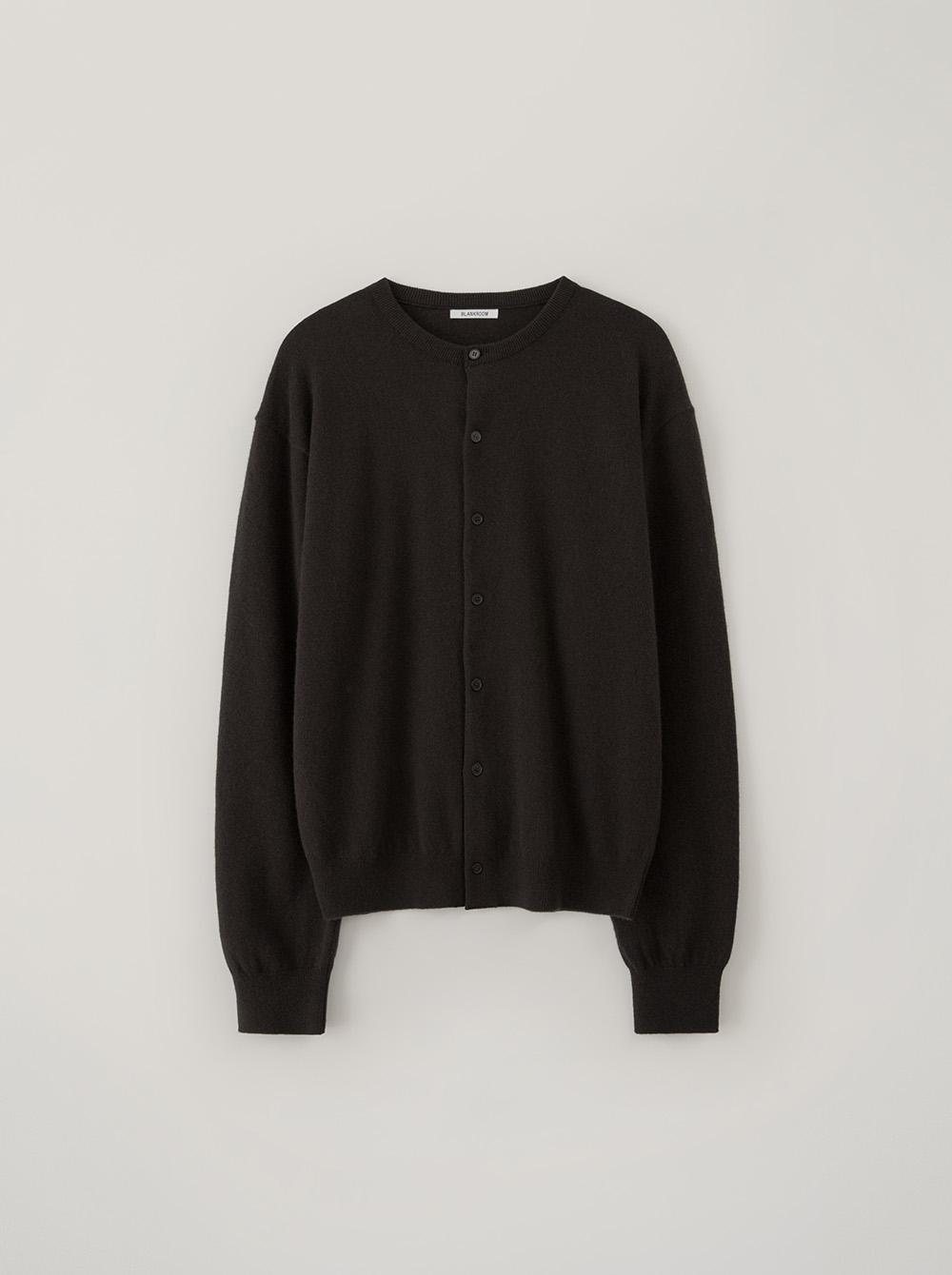 ROUND CARDIGAN_BLACK CHOCOLATE