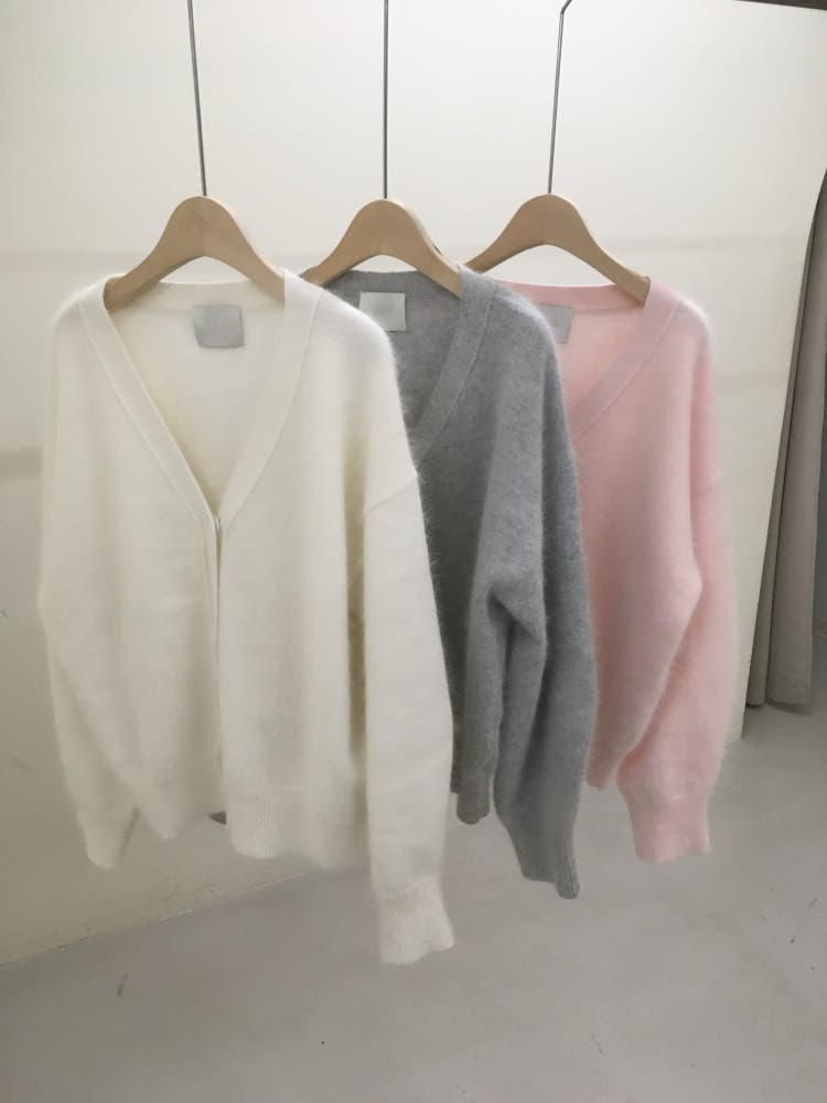 웨딩 앙고라 가디건 (3color)