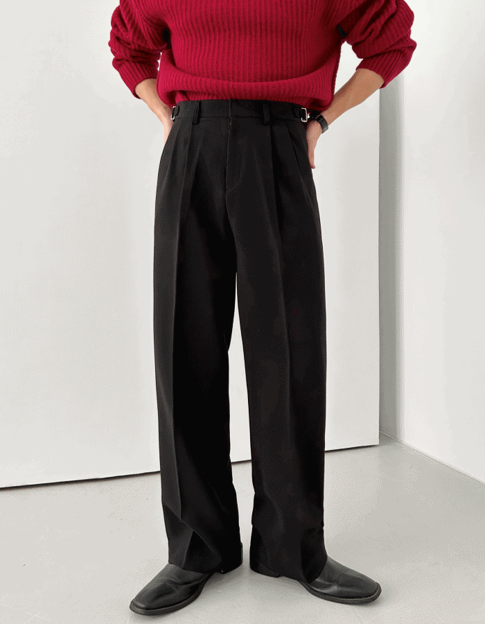 비조 투턱 와이드슬랙스 (5Color)