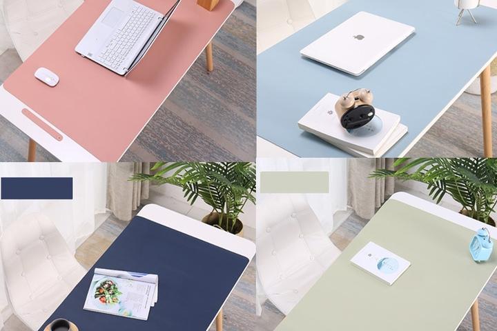 논슬립 파스텔톤 친환경PU 가죽 데스크매트 (중형/대형) 장패드 DP-732/942