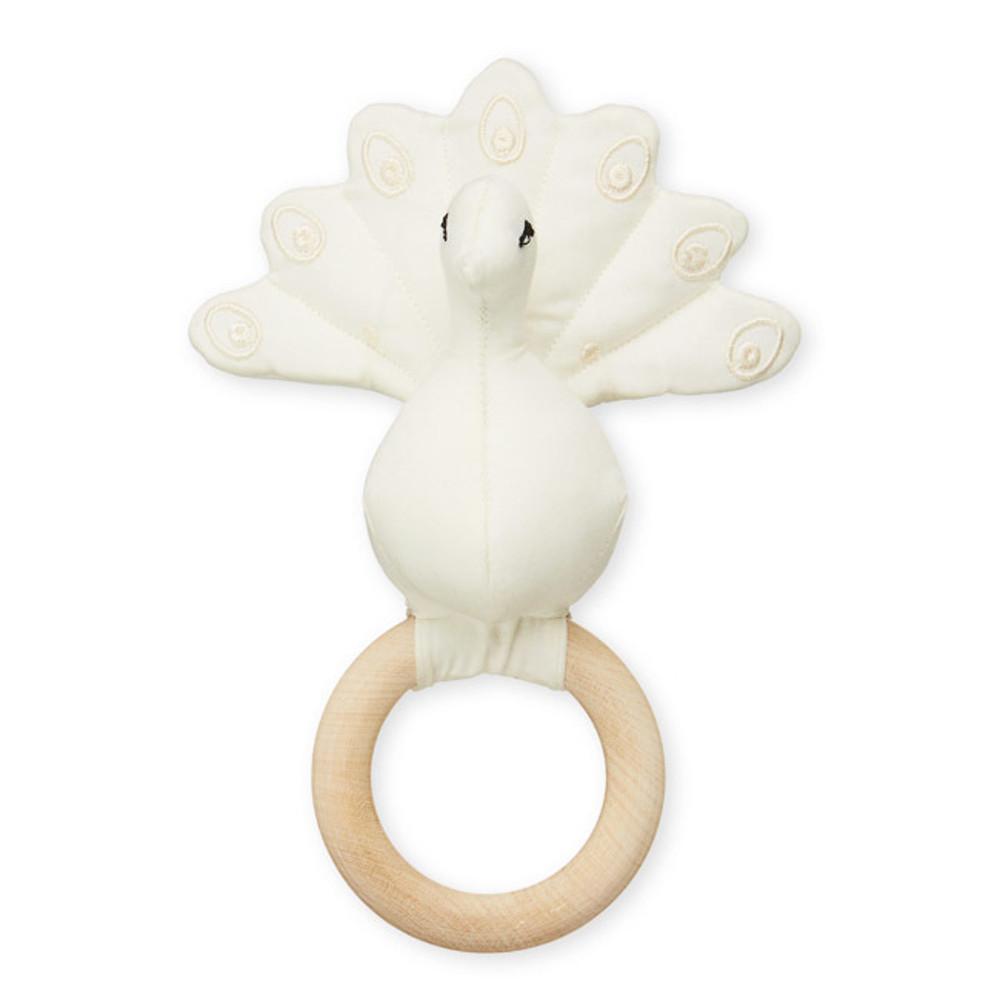 캠캠코펜하겐 공작새 딸랑이 크림화이트 CAM CAM COPENHAGEN - PEACOCK RATTLE (CREAM WHITE)