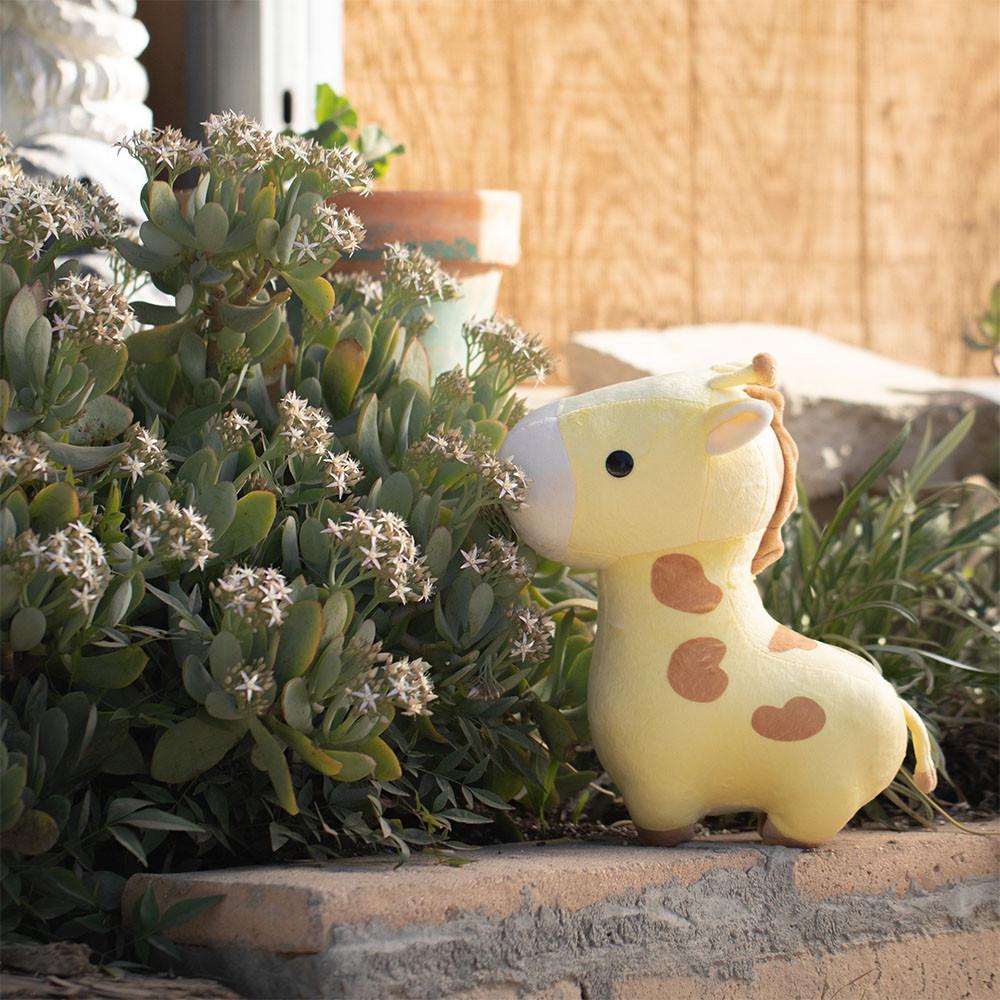 벨지 미니 기린 지라피 동물 봉제 수면 애착인형