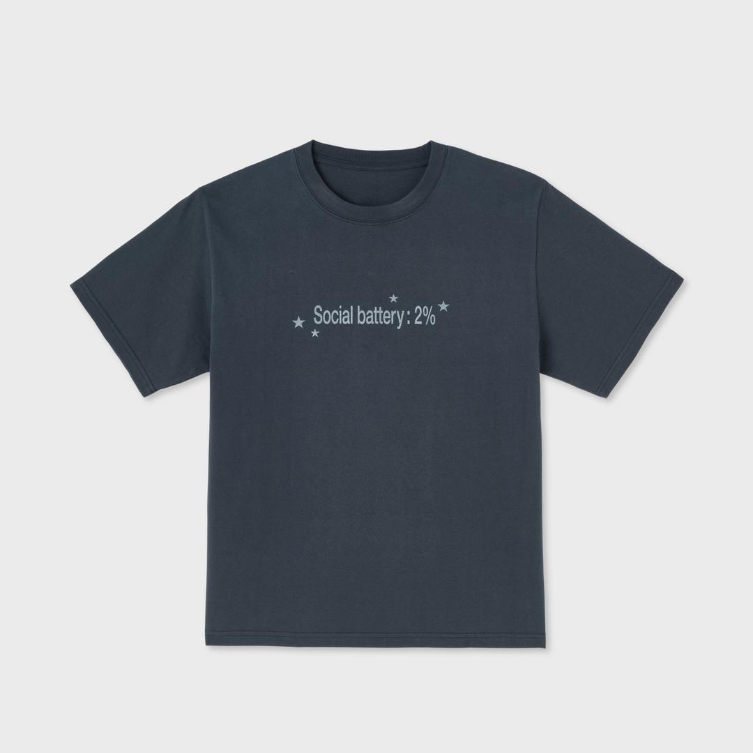 Social Low Tee (NAVY)