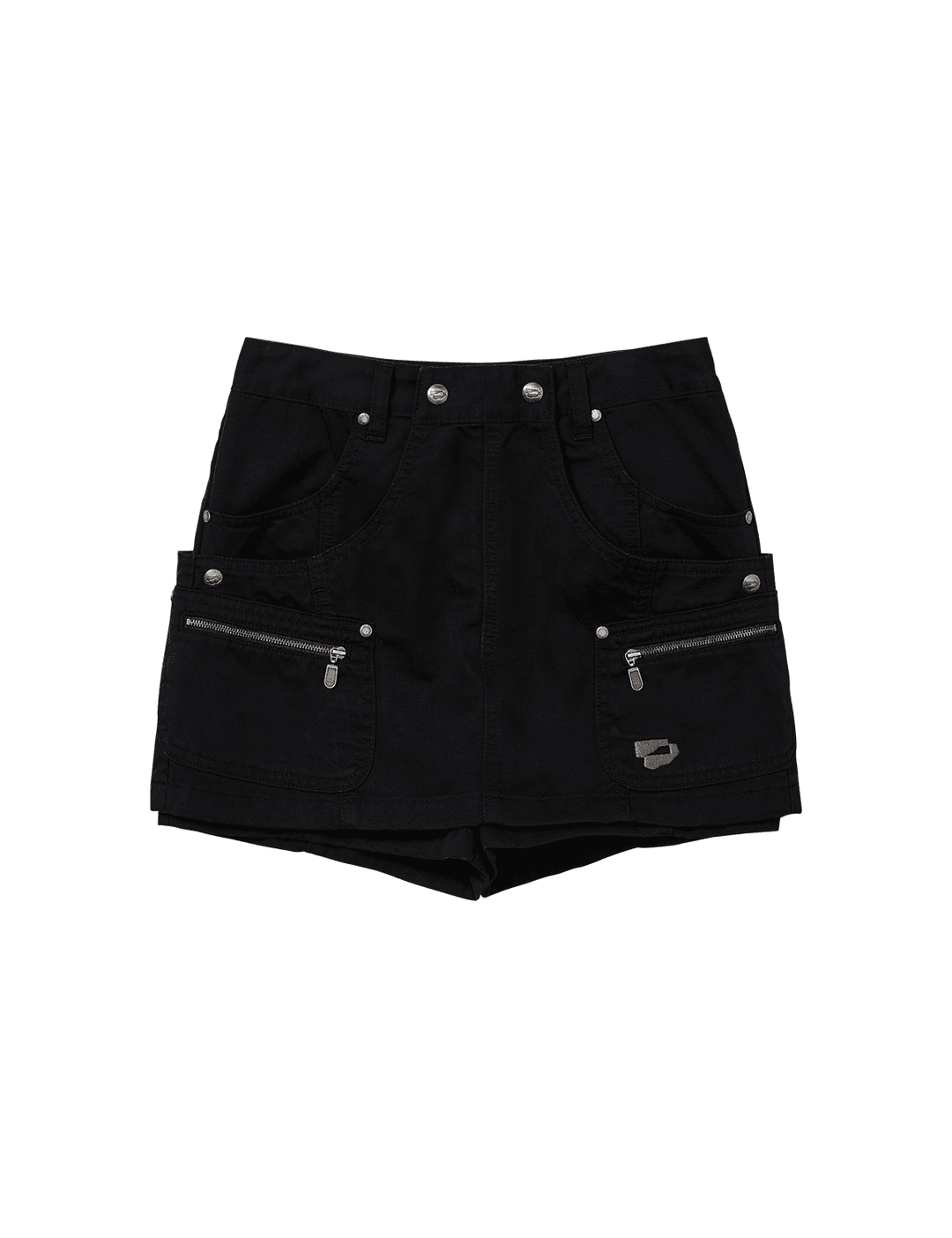Layered Shorts Black