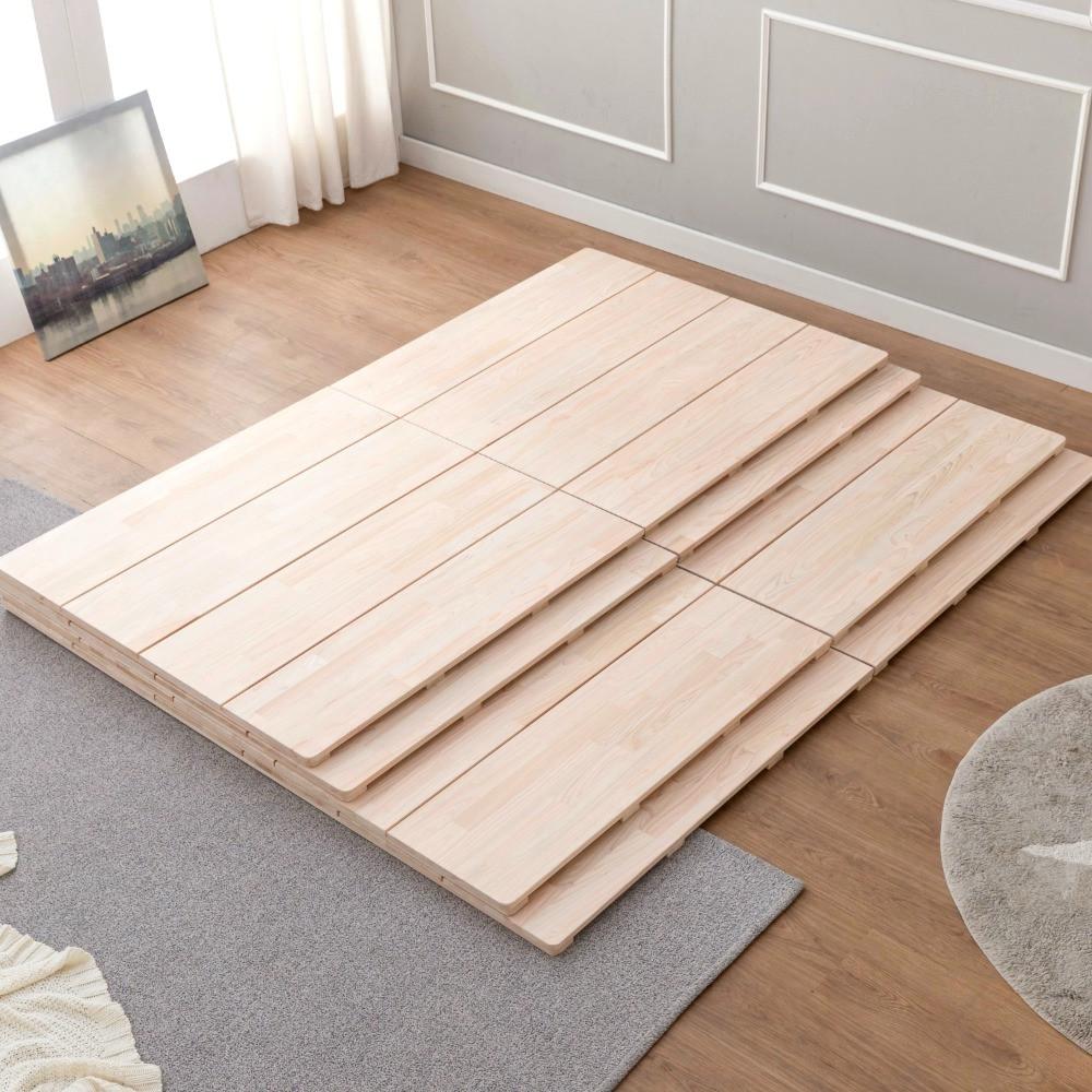 핀란디아 옹이없는 편백나무 매트리스 깔판 침대 프레임 저상형 패밀리 받침대 MS