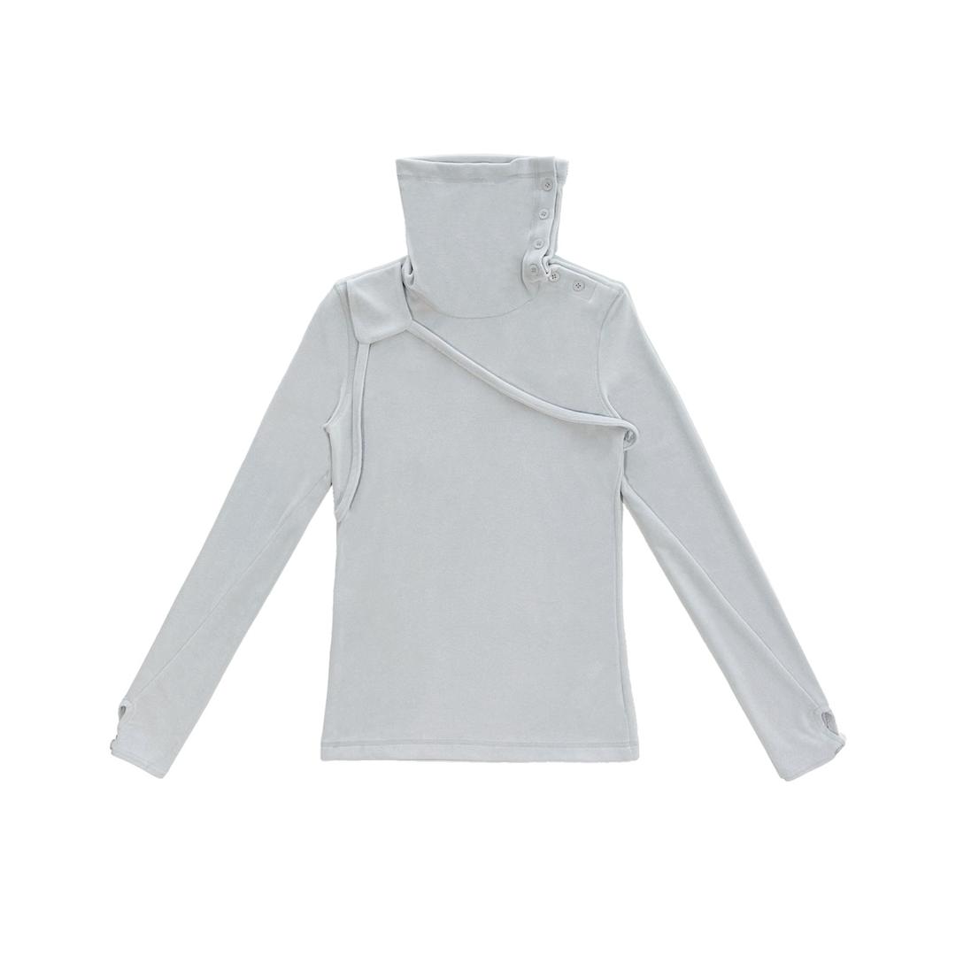 AW24 STRAP TURTLENECK LONG SLEEVE (ICE GREY)