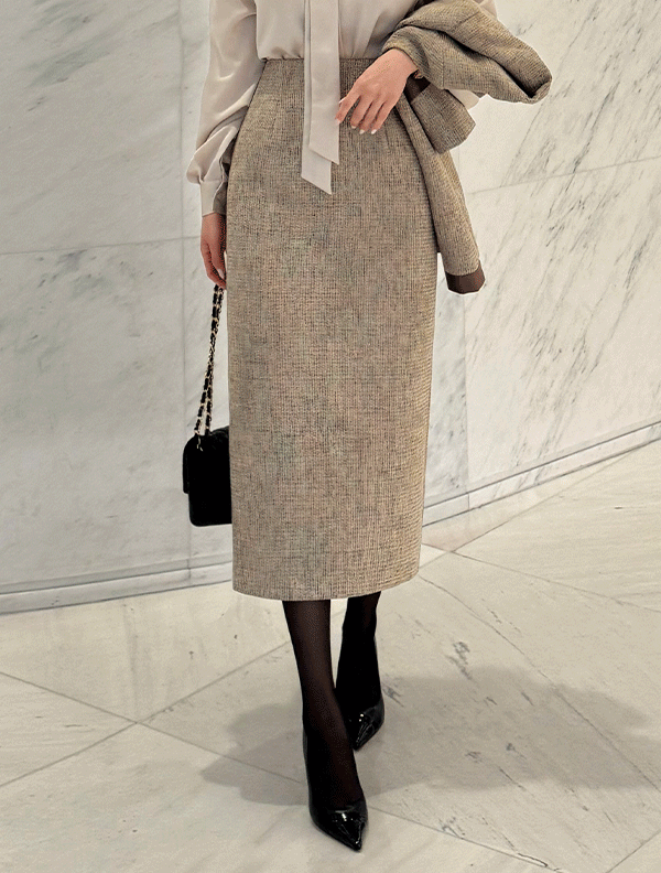 로렌 트위드 H라인스커트<span style=font-size:0pt