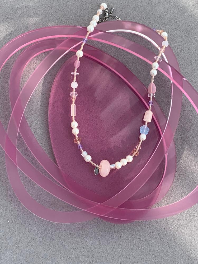 (키치앤피피)[에스파 닝닝님 착용] LOVE Fantasy 체코 원석 목걸이