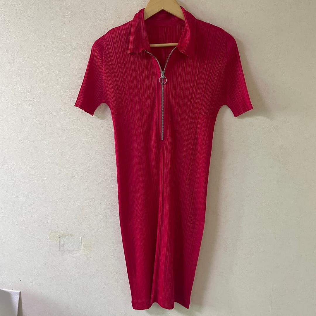 이세이미야케 플리츠플리즈 먼슬리 집업 원피스 사이즈3  | 후루츠패밀리