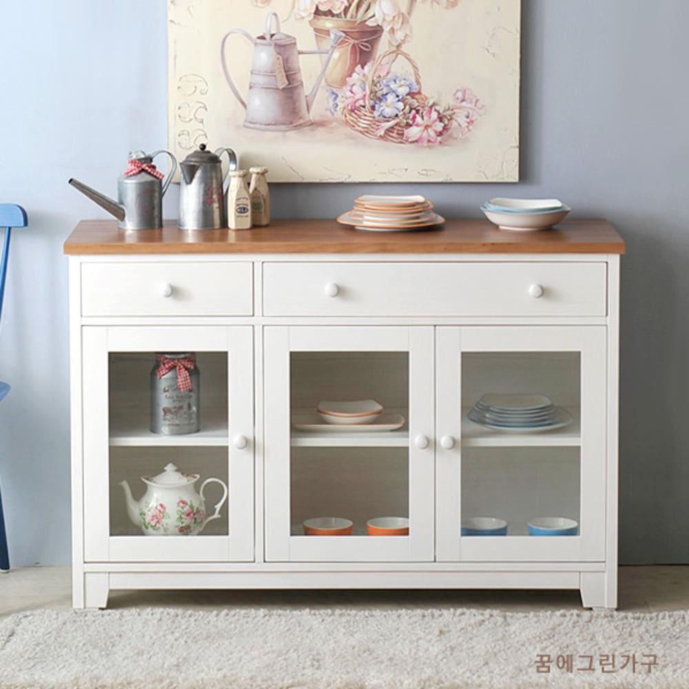 우드스토리 유리도어 부페 수납장