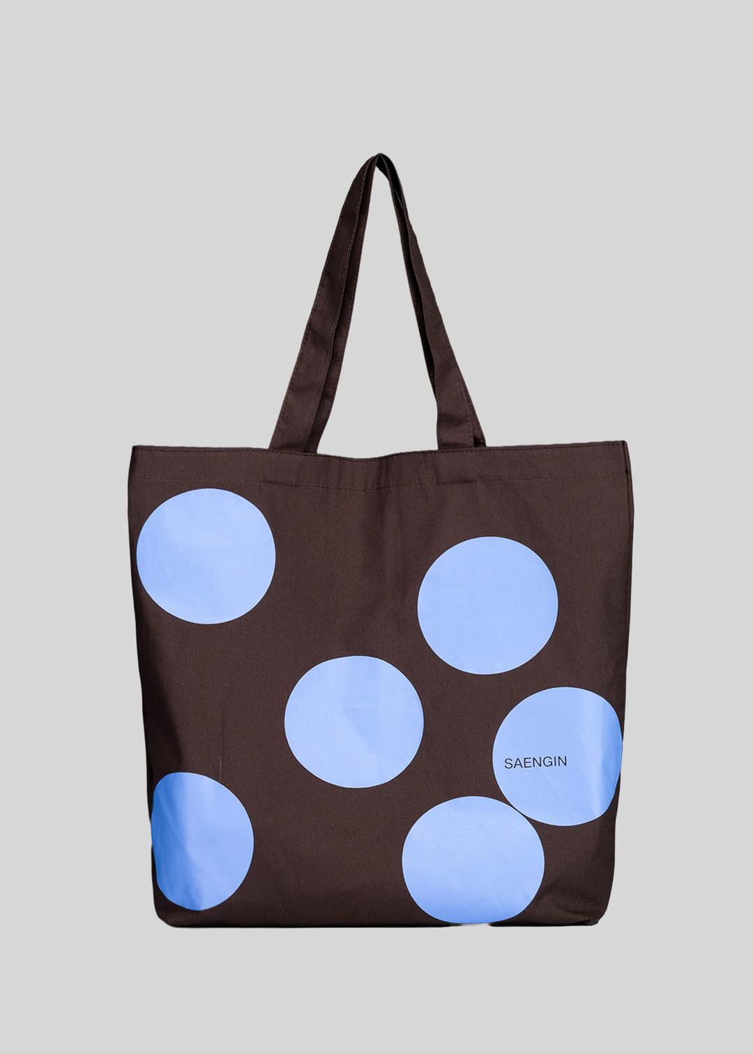 DOT TOTE BAG - BROWN