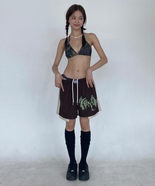 Alleyoop mesh short pants - Brown