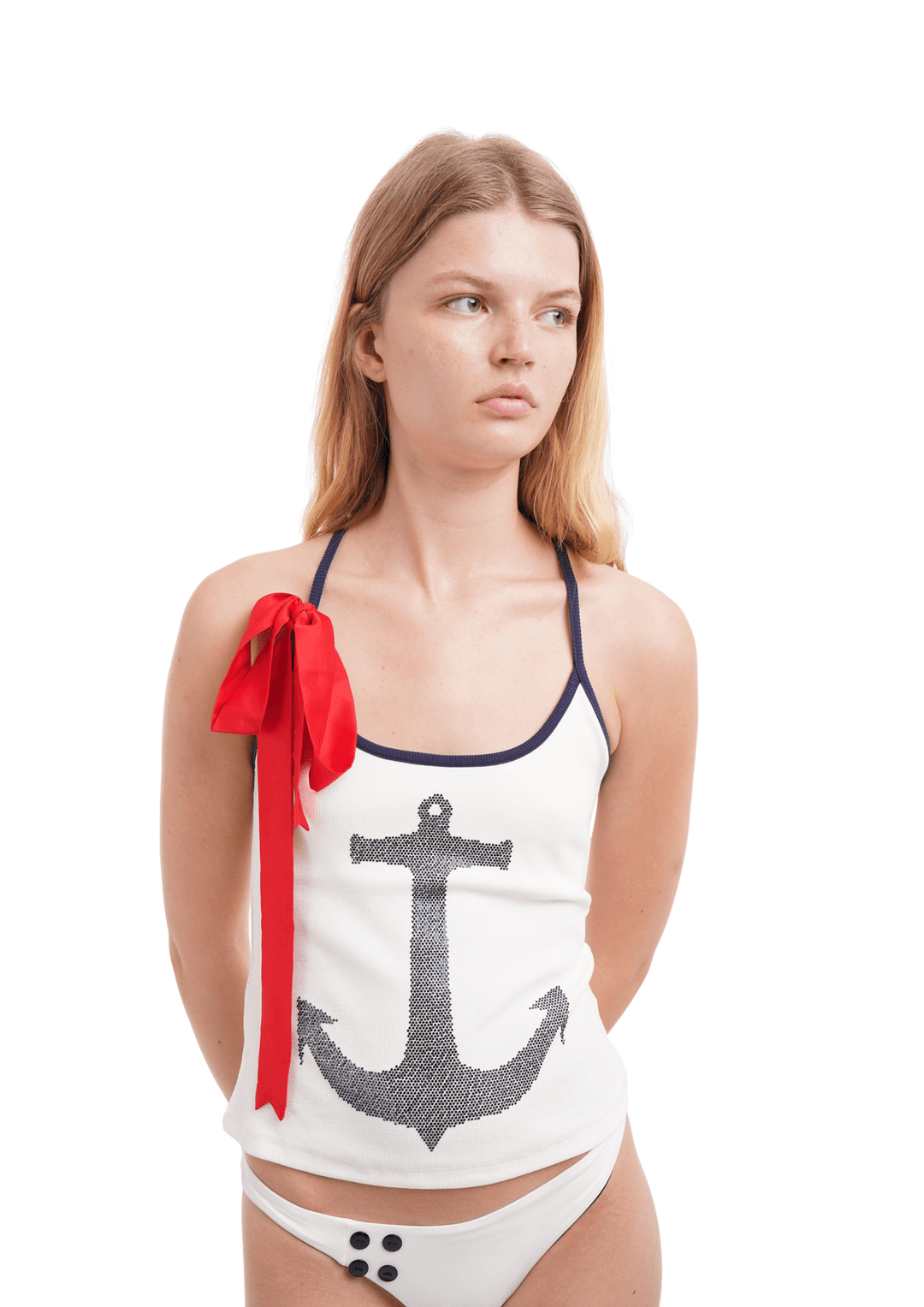 ANCHOR VEST IN WHITE - White / XS