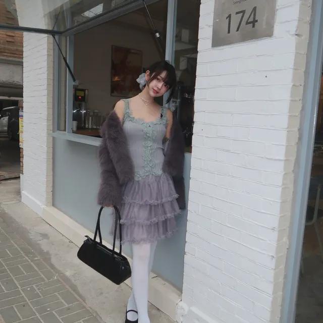 [2color] Cancan Oganza Skirt