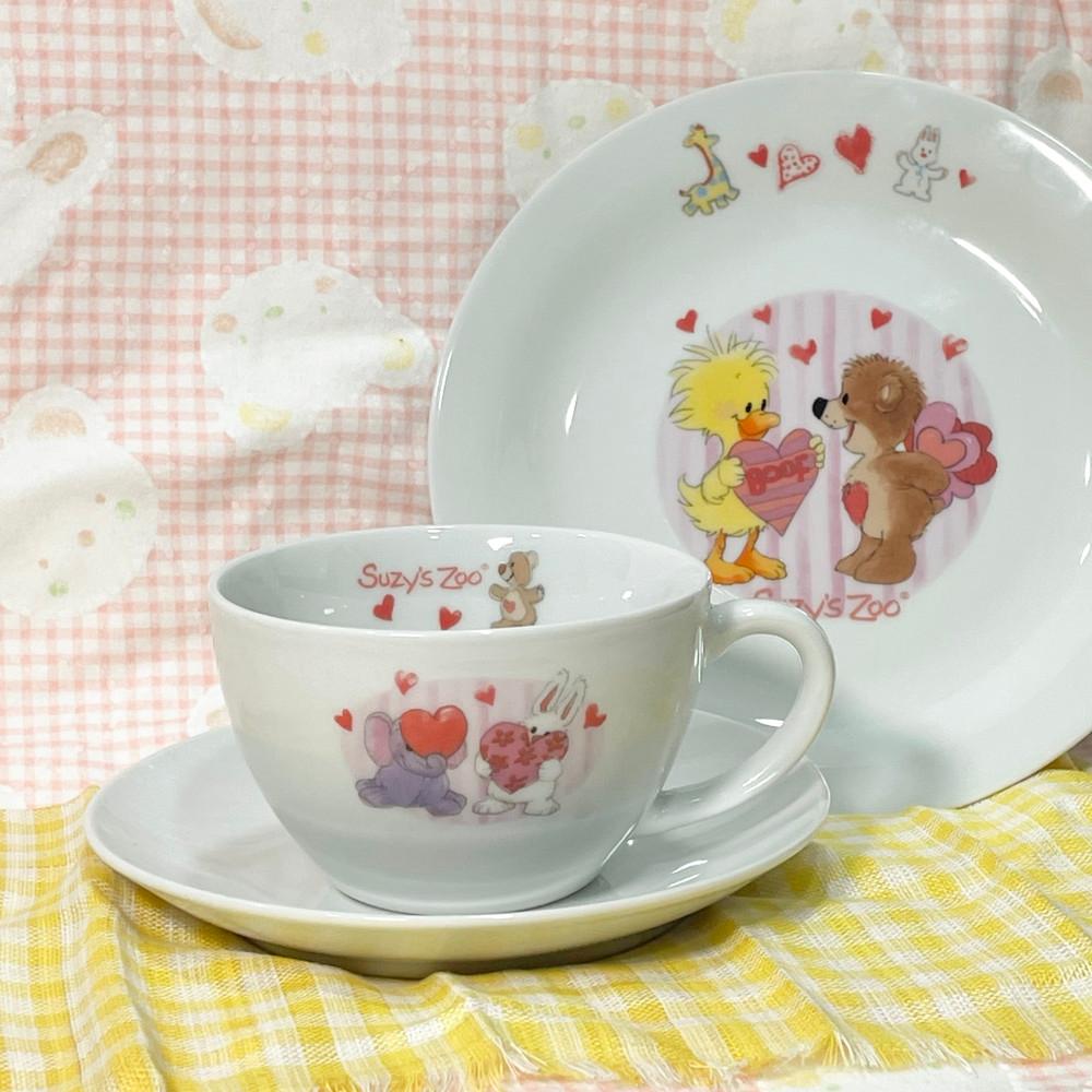 Suzy's ZOO KFC 빈티지 찻잔 트리오 세트