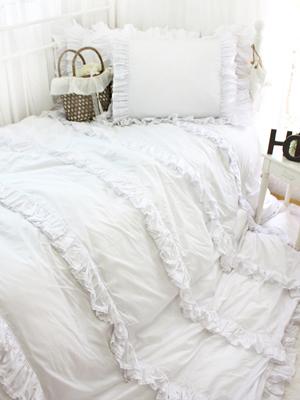 프릴캉캉침구 화이트