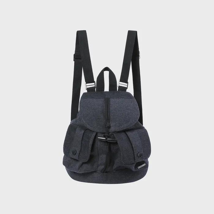 Toggle wool backpack CHARCOAL