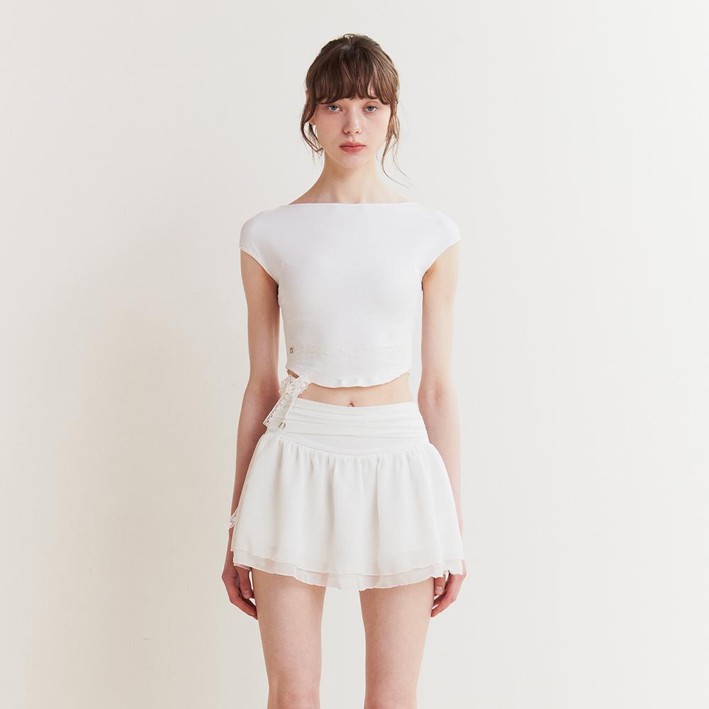 JADE BACKLESS TOP white