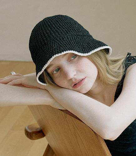 summer daily bucket hat - black