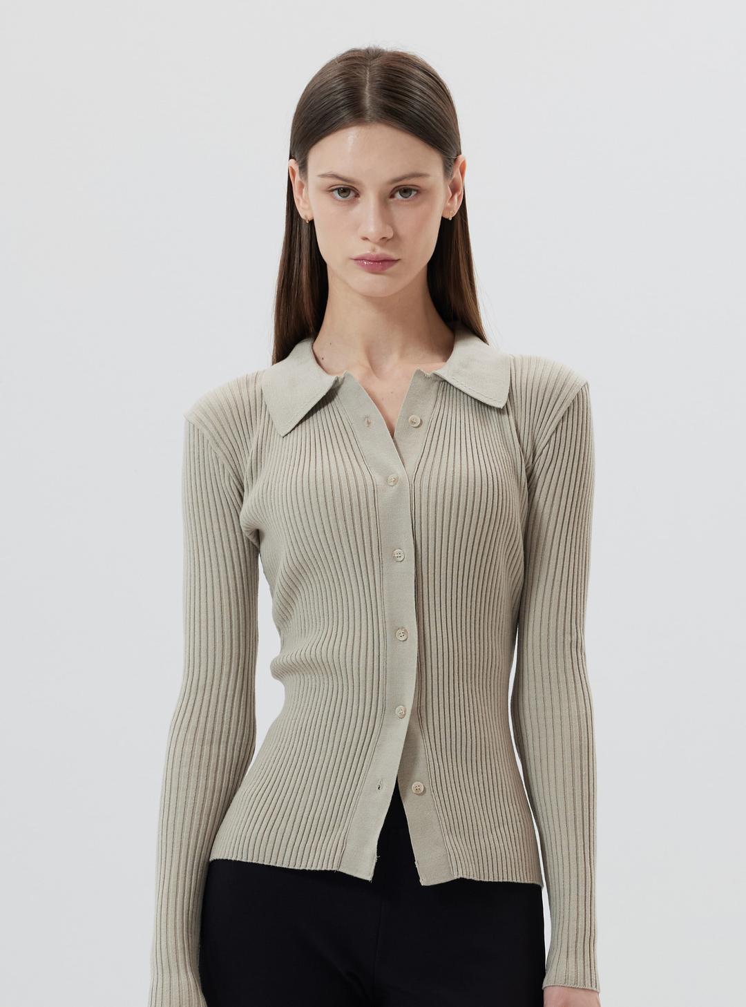 [NEW] 마들렌 니트 칼라 가디건  Madeleine knit-collar cardigan (4color)