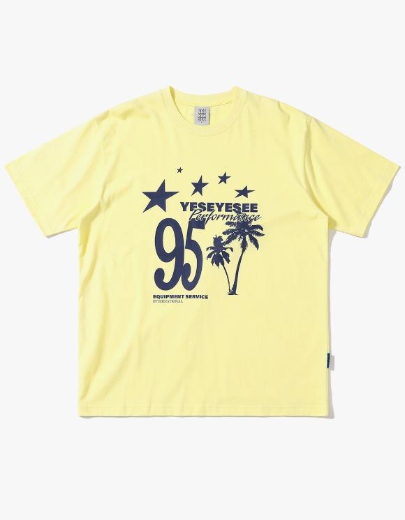 Palm Tree Tee - Lemon