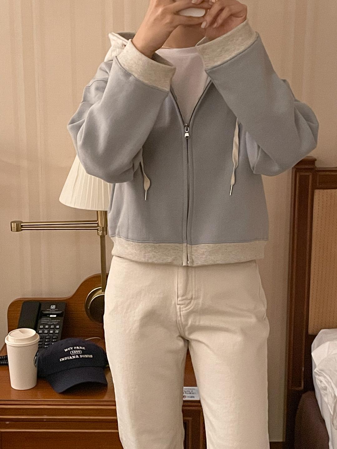 오아시 Candy Gimo Hood Zip-up (3colors) - 위시버킷