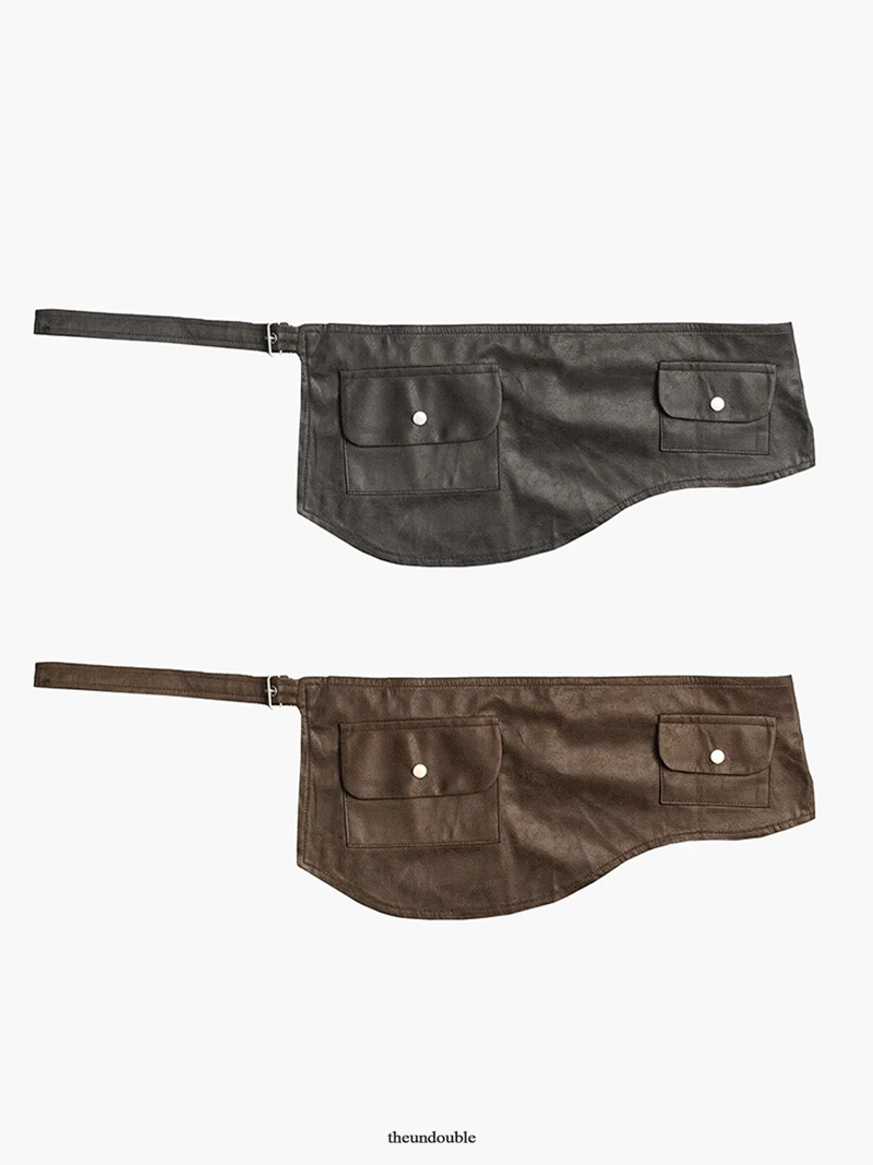 NATURAL SUEDE POCKET BELT