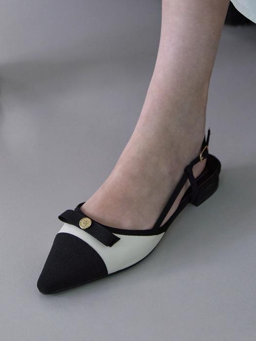 [단독]Marigold 메리골드 리본 슬링백 2cm