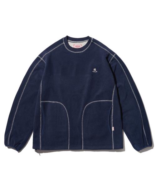 AECA EVERLIGHT FLEECE STRING SWEAT-NAVY