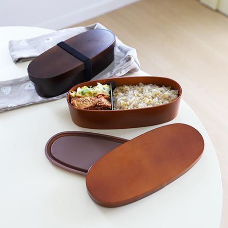 일본 하코야 우드 나무 스타일 도시락 통