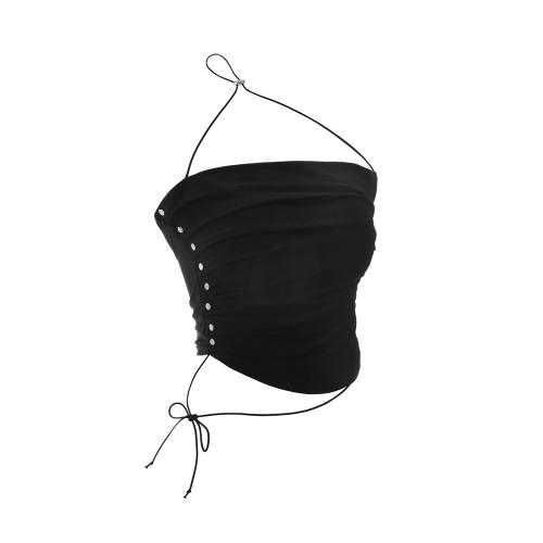 비엔프롬(BNFROM)  From button shirring top (Black) - 사이즈 & 후기 | 무신사