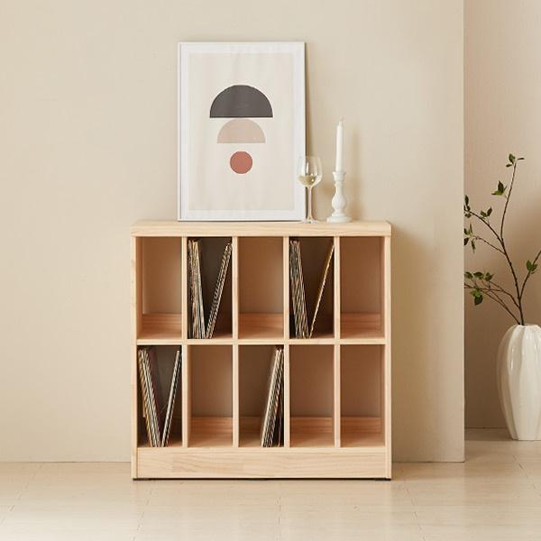 트리빔하우스 Aurora 오로라 원목 레코드 와인선반 책장_TB23M05C