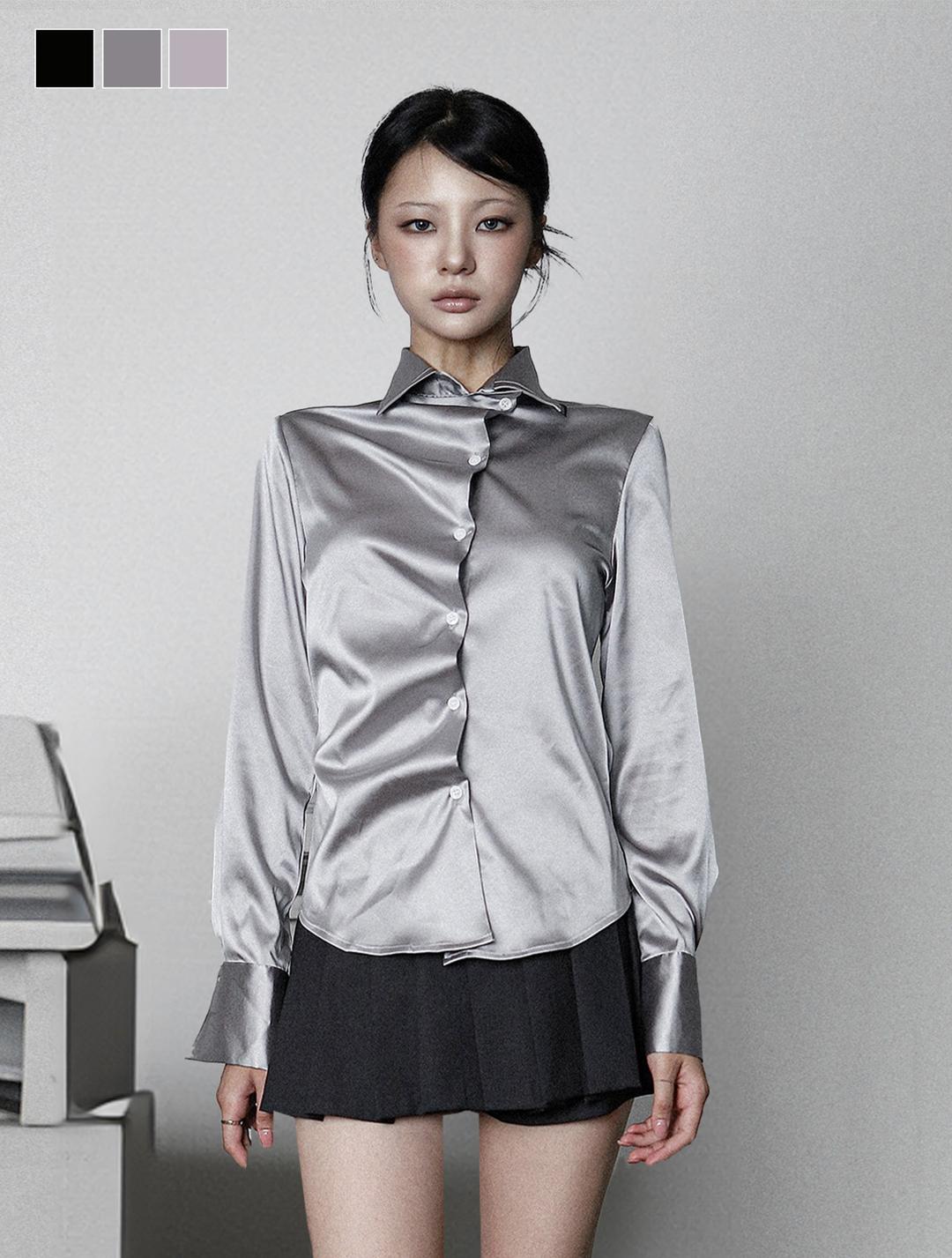 [ EEUN MADE ] Velina Gloss Shirt