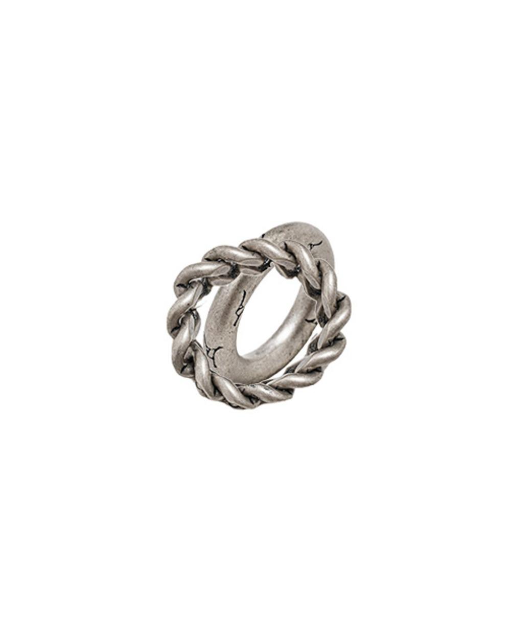 H.A & CHAIN RING ANTIQUE SILVER(WA220)