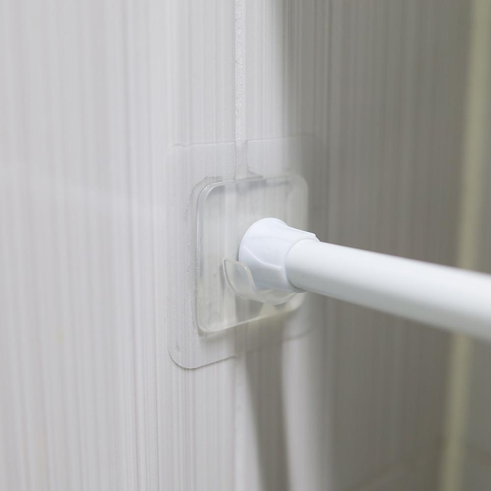 압축봉 u자 고정 홀더 2P 부착 커튼봉 걸이 받침대 지지대