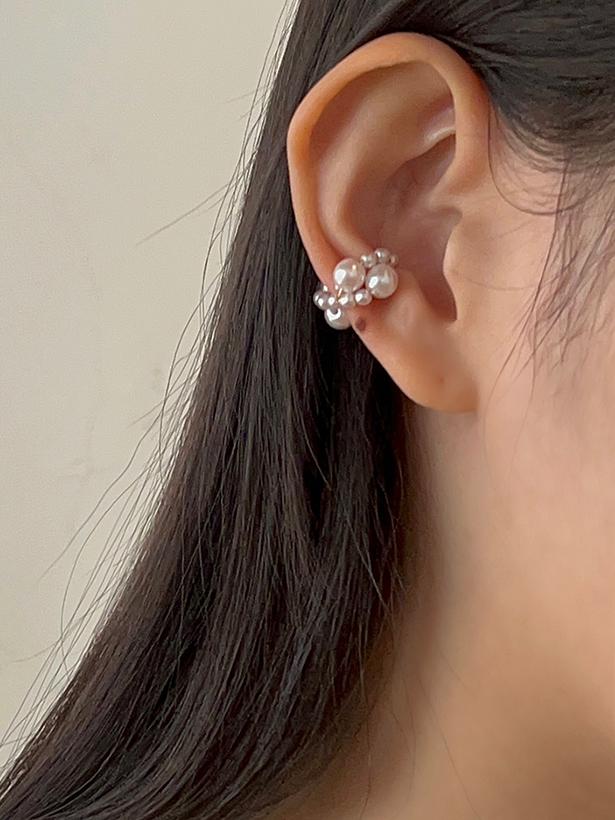 twist pearl ear cuff