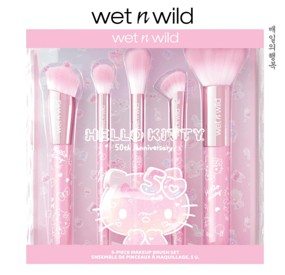 [5피스] 웻앤와일드 헬로키티 메이크업 브러시 세트 wet n wild