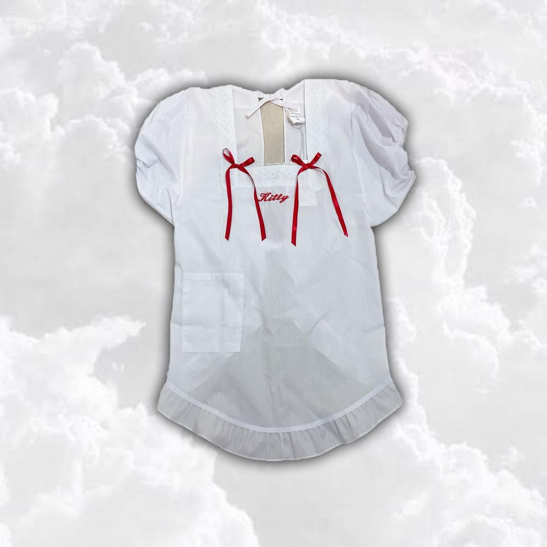 リボンKittyエプロンワンピース